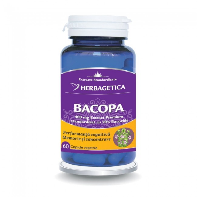 Bacopa, 60 capsule vegetale, Herbagetica