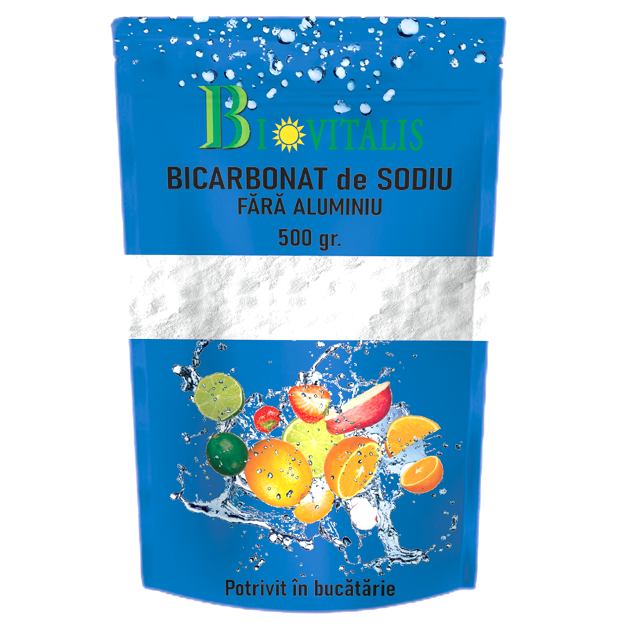 Bicarbonat de sodiu, 500 g, Biovitalis