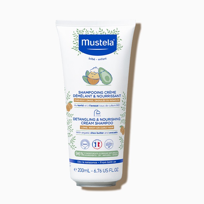 Sampon nutritiv pentru par cret si ondulat, 200 ml, Mustela