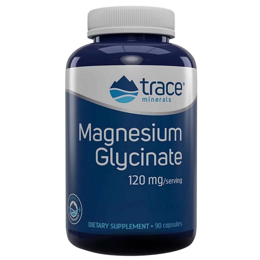 Magneziu glicinat, 90 capsule, Trace Minerals