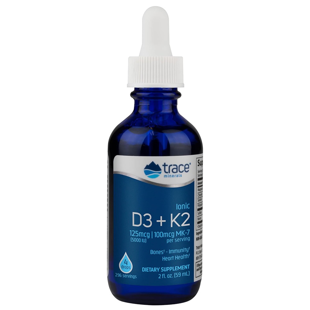 D3+K2 ionic lichid, 59 ml, Trace Minerals