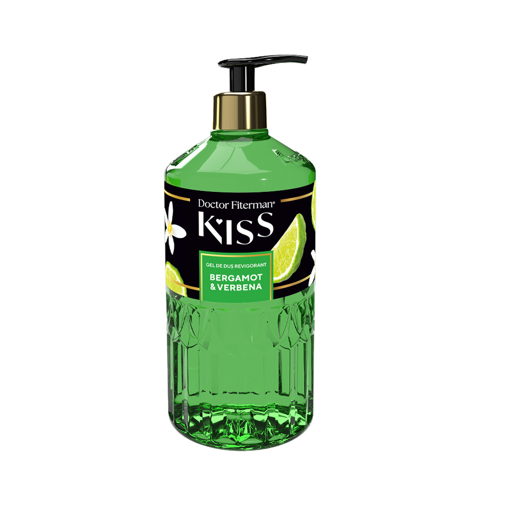 Gel de dus revigorant Bergamot&Verbena Kiss, 750 ml, Doctor Fiterman