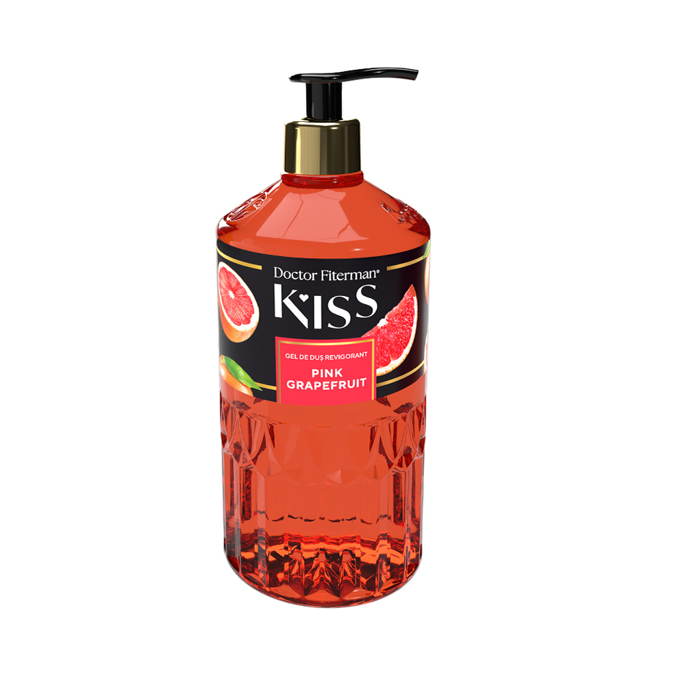 Gel de dus revigorant Pink Grapefruit  Kiss, 750 ml, Doctor Fiterman