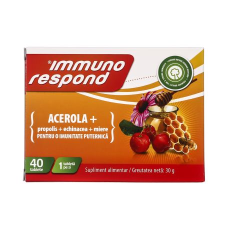 Immuno respond 750 mg, 40 comprimate, Strong Nature