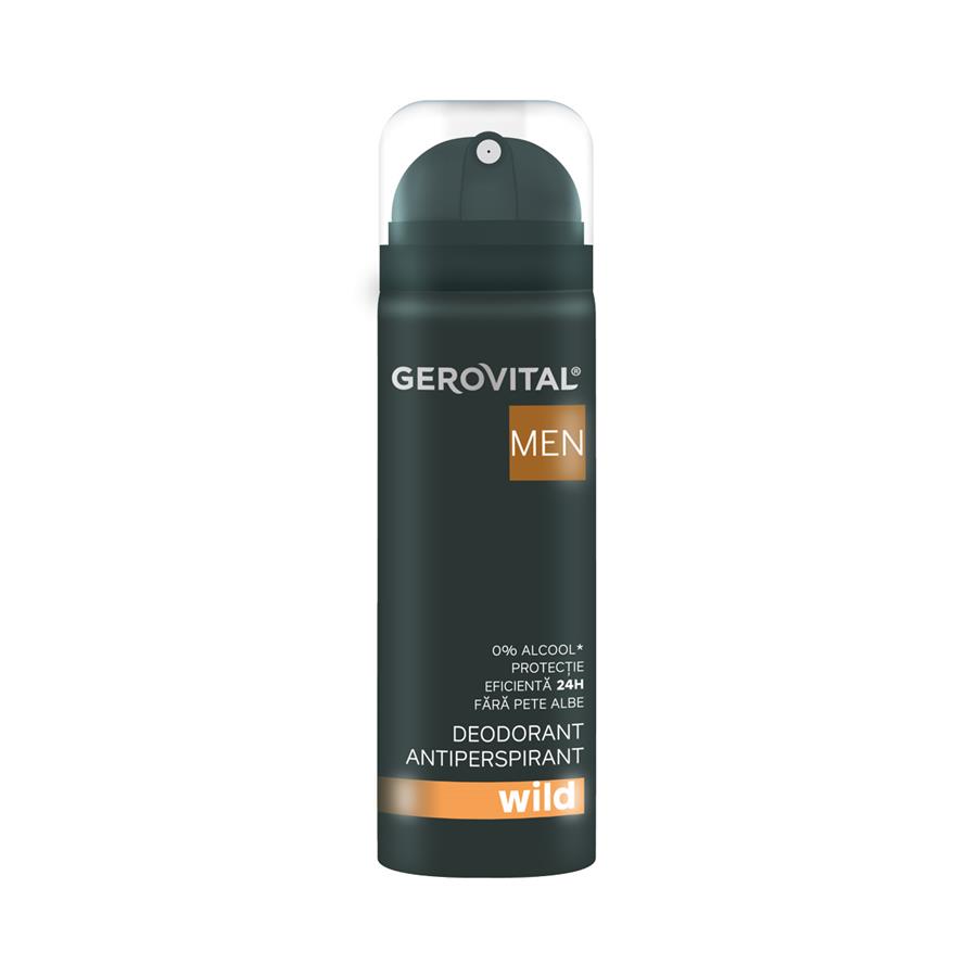 Deodorant antiperspirant Wild Men, 150 ml, Gerovital