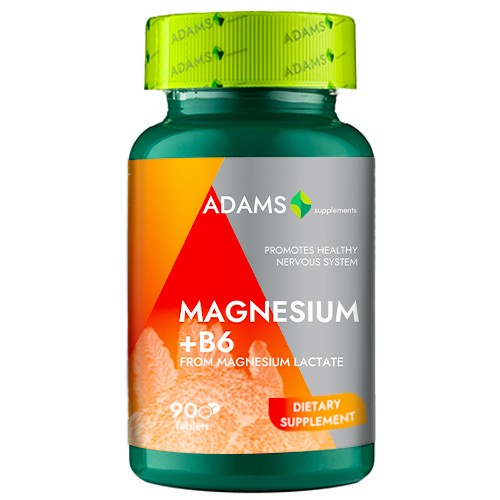 Magneziu B6, 90 tablete, Adams Vision