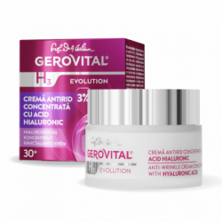 Crema antirid concentrata cu acid hialuronic H3 Evolution 50 ml, Gerovital