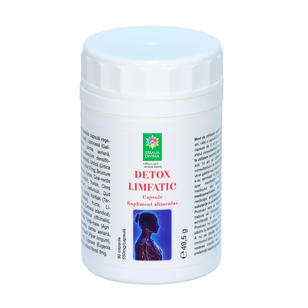 Detox limfatic, 90 capsule, Steaua Divina