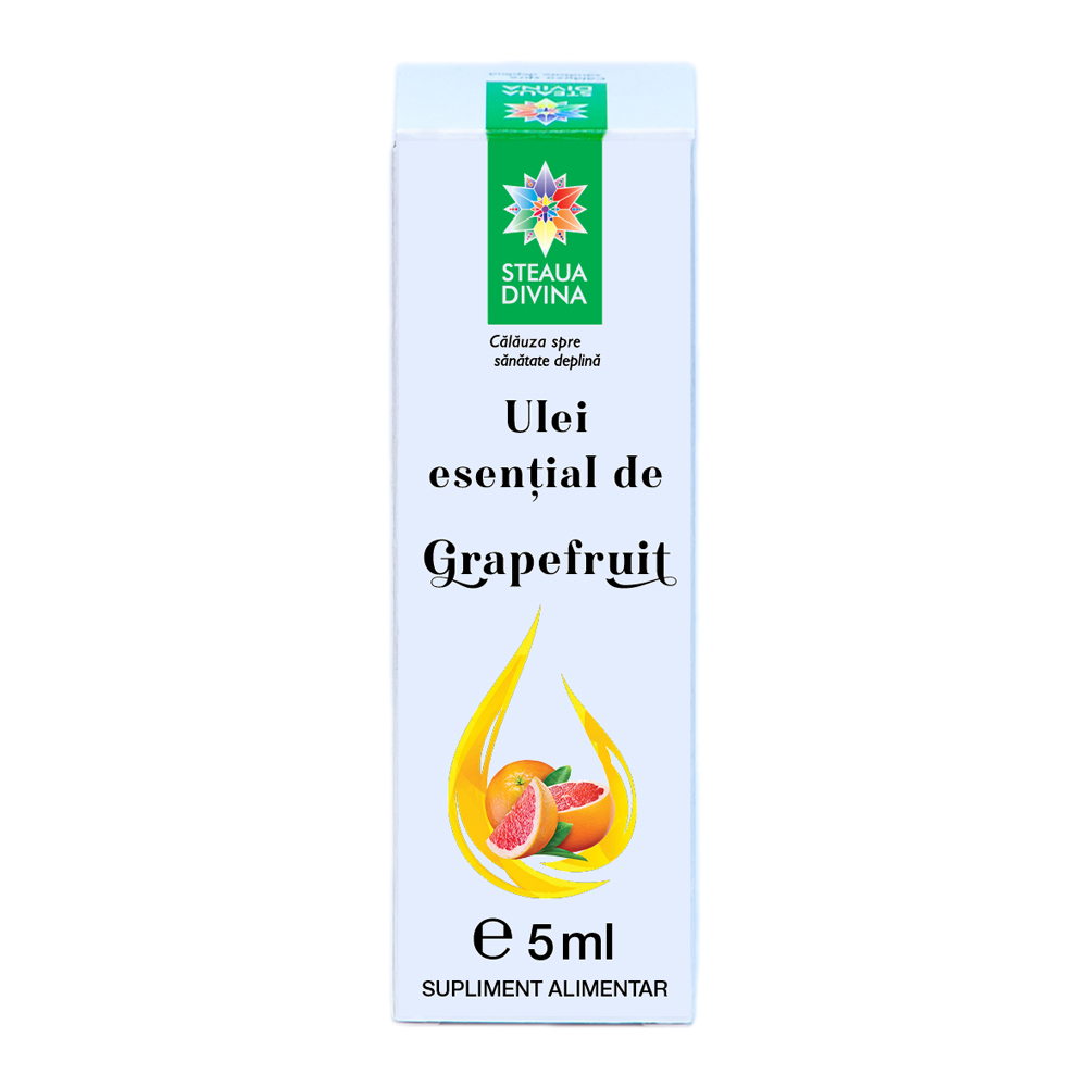 Ulei esential de Grapefruit, 5 ml, Steaua Divina