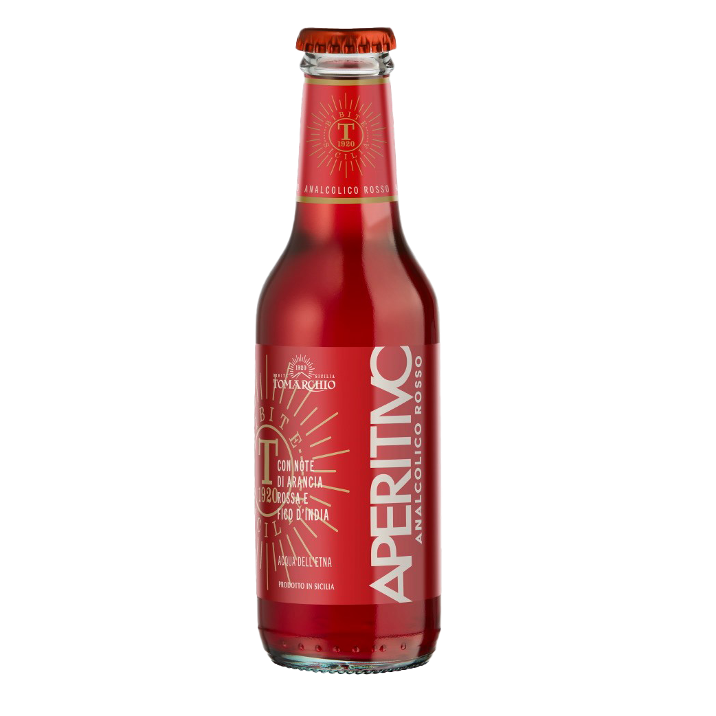 Bautura racoritoare cu aroma de portocala rosie Aperitivi Red, 200 ml, Tomarchio