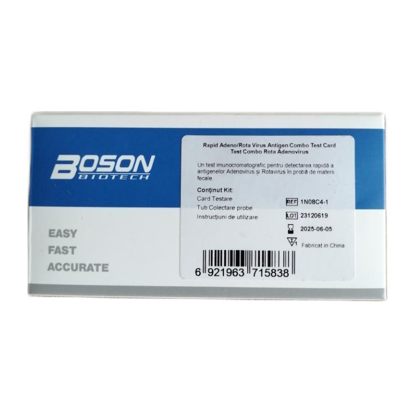 Test rapid antigen Rotavirus - Adenovirus, 1 bucata, Boson