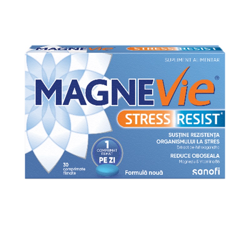 MagneVie Stress Resist Ashwagandha, 30 comprimate filmate, Sanofi