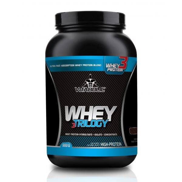 Pudra proteica cu aroma de lamaie cu iaurt Whey Trilogy Standard, 900 g, Vitabolic