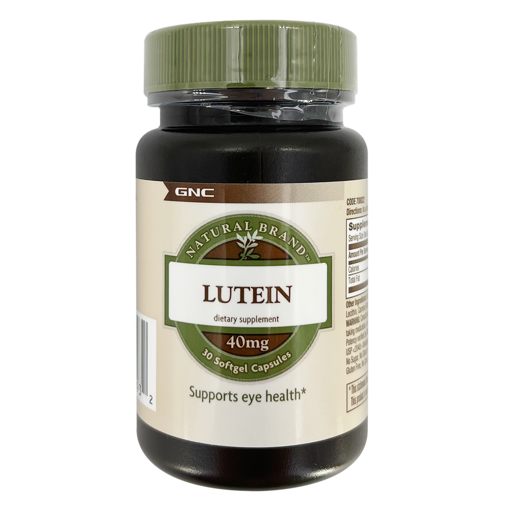 Lutein, 40 mg, 30 capsule gelatinoase, Gnc : Farmacia Tei online