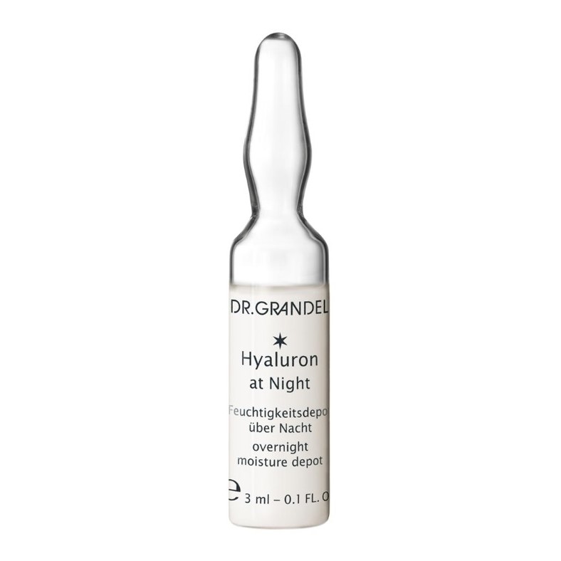 Fiola cu concentrat activ pentru noapte cu acid hialuronic (41150), 3 ml, Dr. Grandel