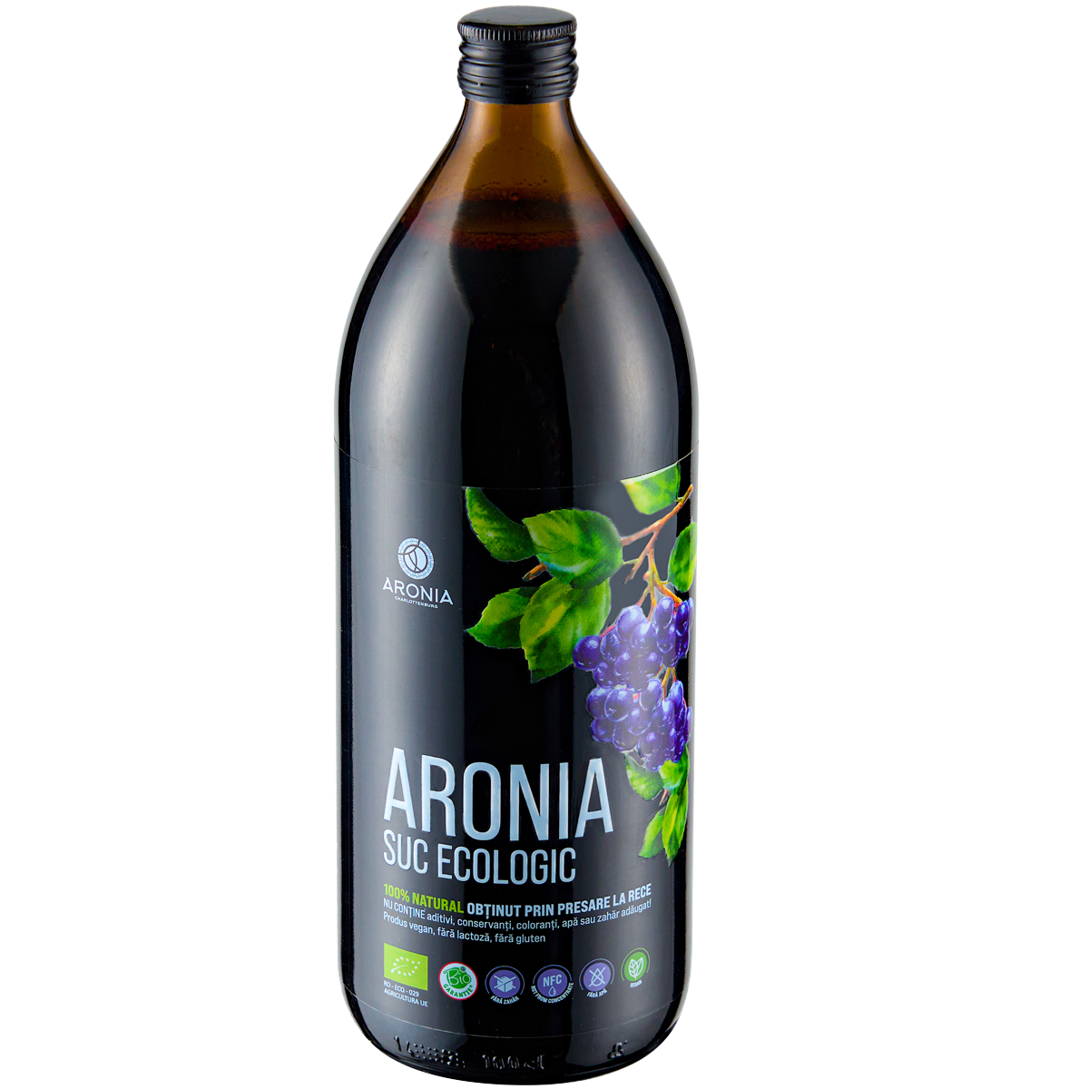 Suc de aronia eco, 1000 ml, Aronia Charlottenburg