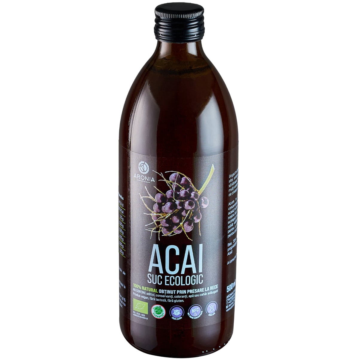 Suc de Acai eco, 500 ml, Aronia Charlottenburg