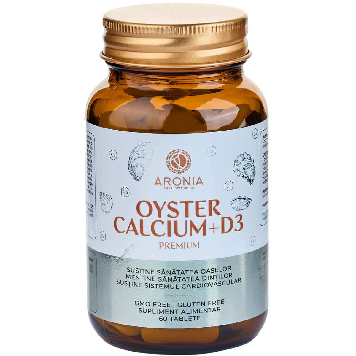 Oyster Calcium + D3 Premium, 60 tablete, Aronia Charlottenburg