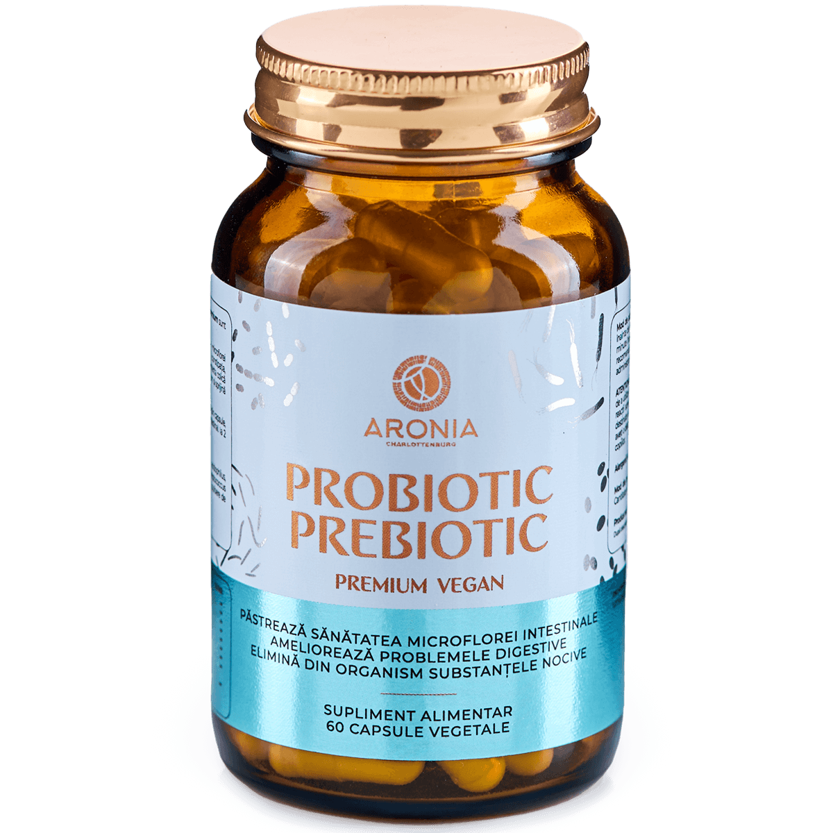 Probiotic Prebiotic Premium Vegan, 60 capsule, Aronia Charlottenburg