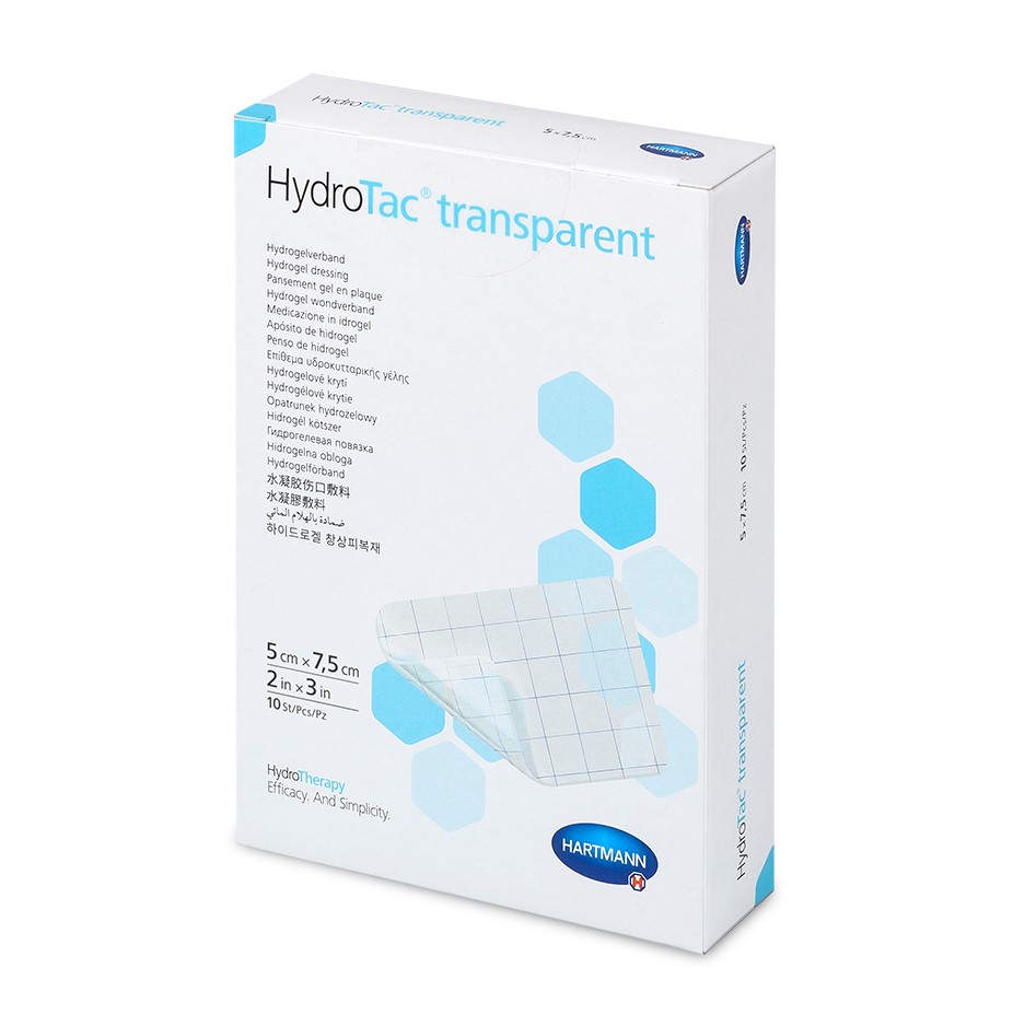 Pansament hidrogel HydroTac transparent 5x7,5cm, 10 bucati, Hartmann