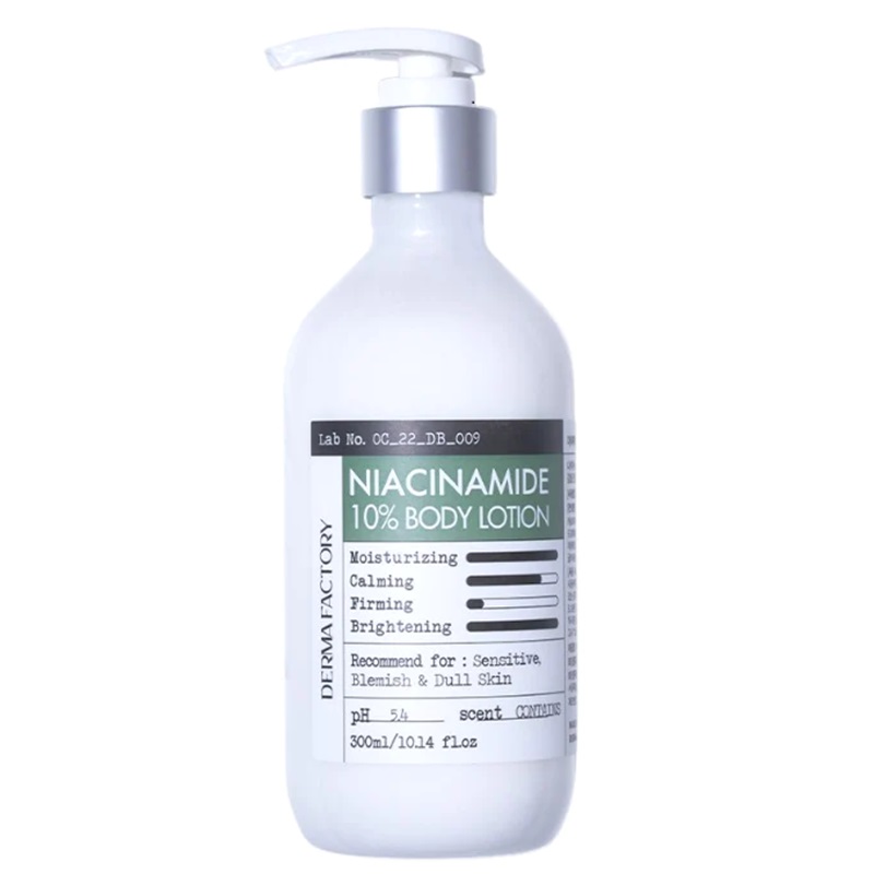 Lotiune de corp cu niacinamide 10%, 300 ml, Derma Factory