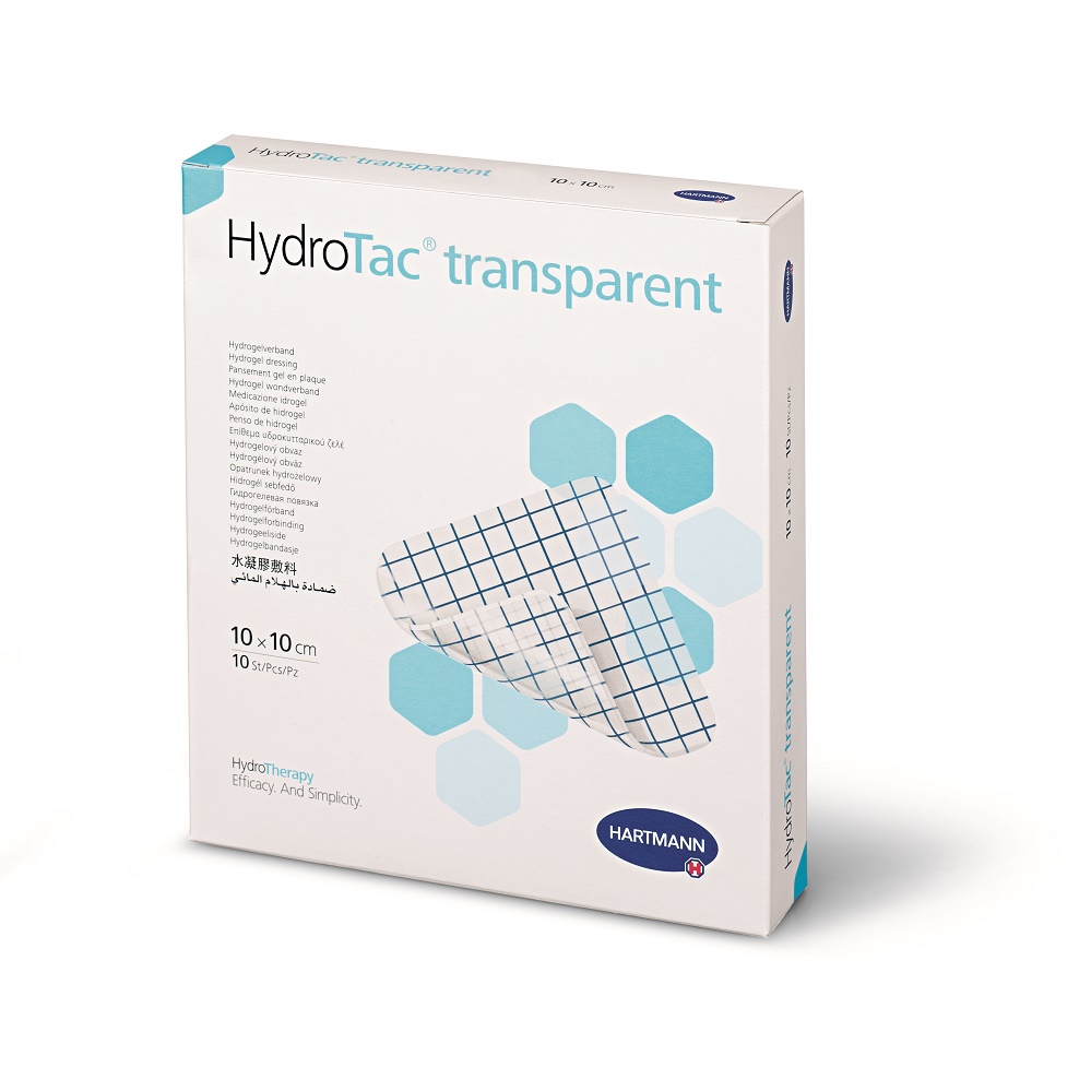 Pansament hidrogel hydroTac transparent, 10 x 10 cm, 10 bucati, Hartmann