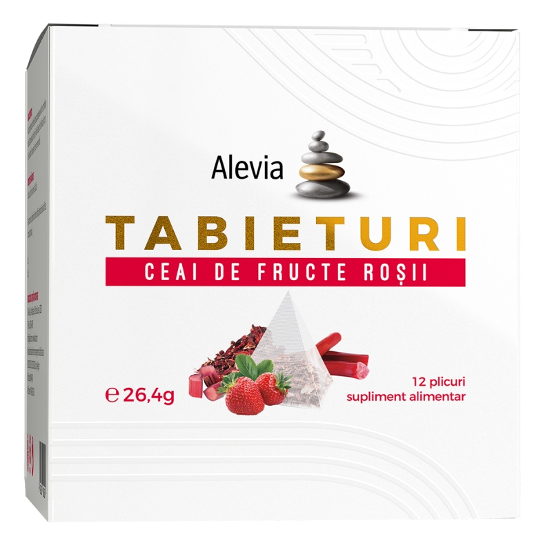 Ceai de fructe rosii Tabieturi , 12 plicuri, Alevia