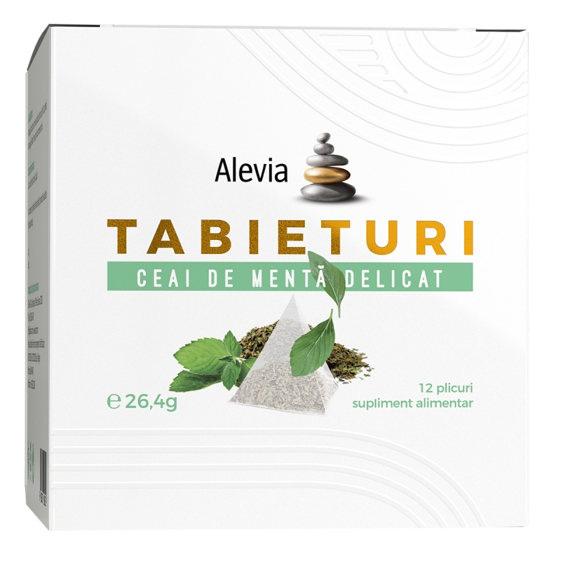 Ceai de menta delicat Tabieturi , 12 plicuri, Alevia