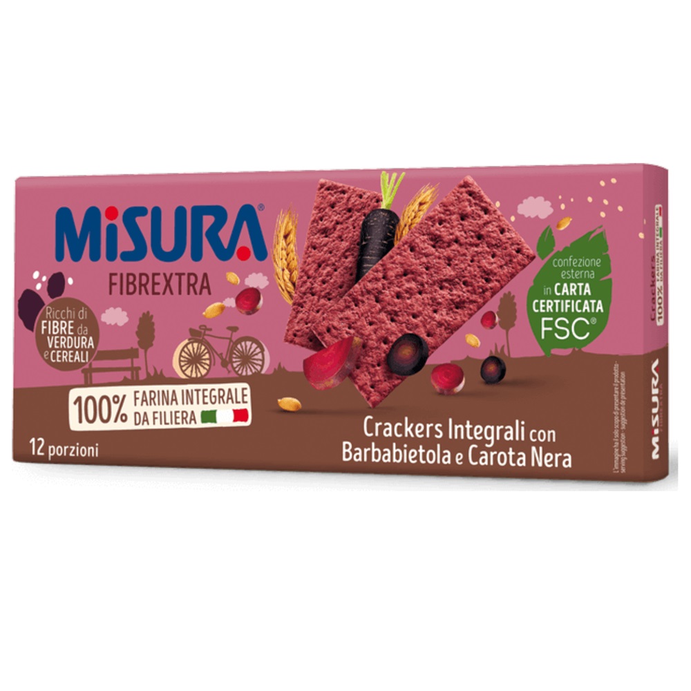 Crackers integrali cu legume, 385 g, Misura