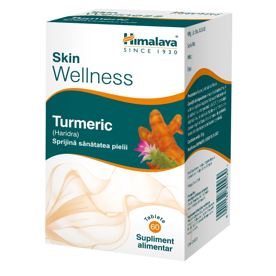 Turmeric Wellness, 60 tablete filmate, Himalaya India