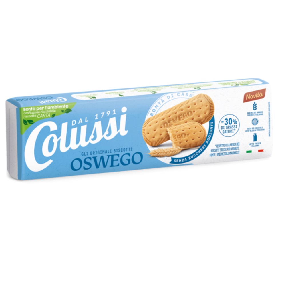 Biscuiti fara zahar Oswego, 250 g, Colussi