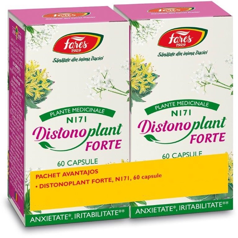 Pachet Distonoplant forte N171 2x60 capsule, Fares