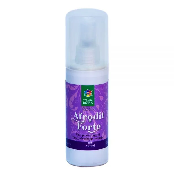 Ulei pentru masaj cu efect afrodiziac feminin Afrodit Forte, 100 ml, Steaua Divina