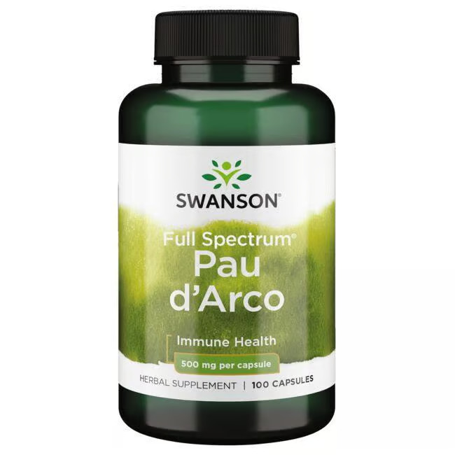 Pau d'Arco Full Spectrum, 500 mg, 100 capsule, Swanson