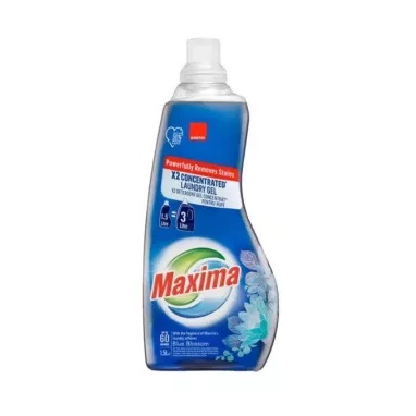 Detergent gel de rufe concentrate Maxima Blue Blossom, 1500 ml, Sano