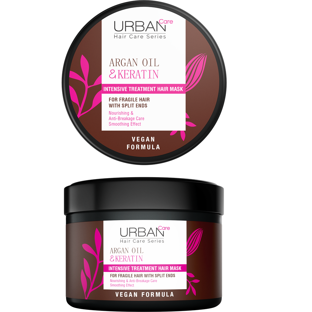 Masca intensiva pentru par cu ulei de Argan si Keratina, 230 ml, Urban Care