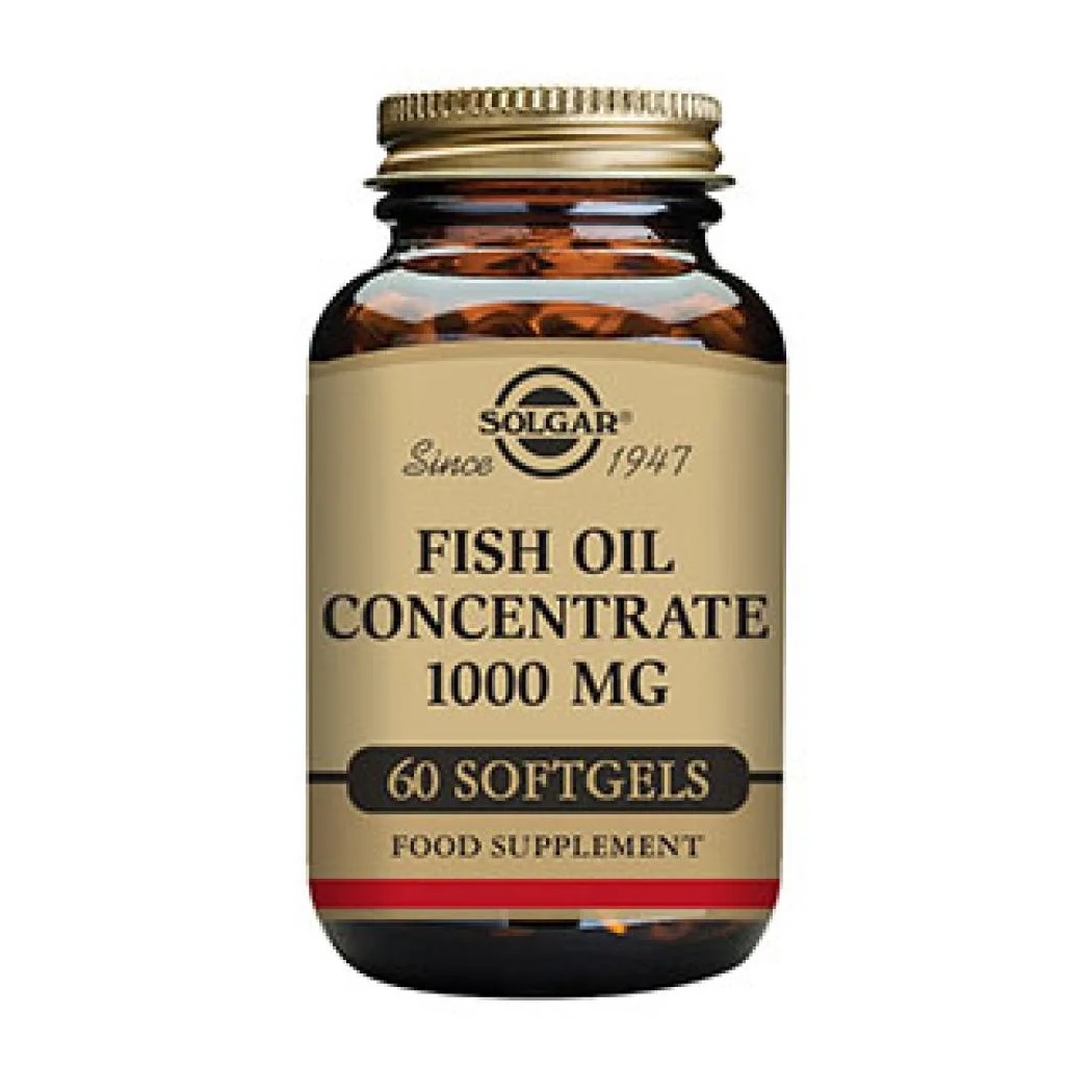 Fish Oil Concentrate, 1000 mg, 60 capsule moi, Solgar