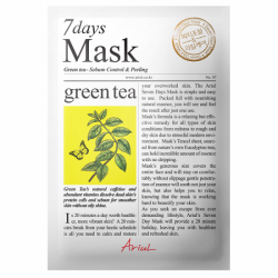 Masca servetel cu ceai verde 7Days Mask, 20 g, Ariul