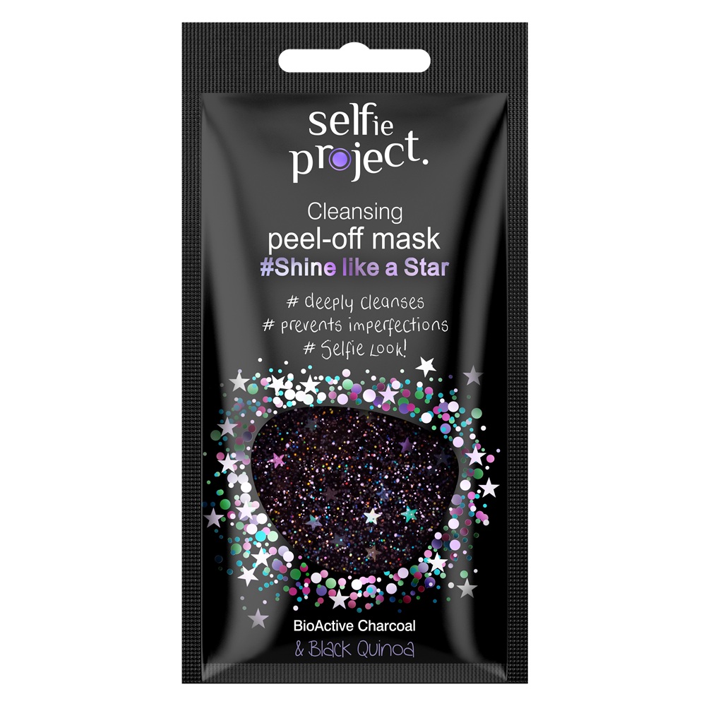 Masca exfolianta pentru fata Shine like a star, 12 ml, Selfie Project