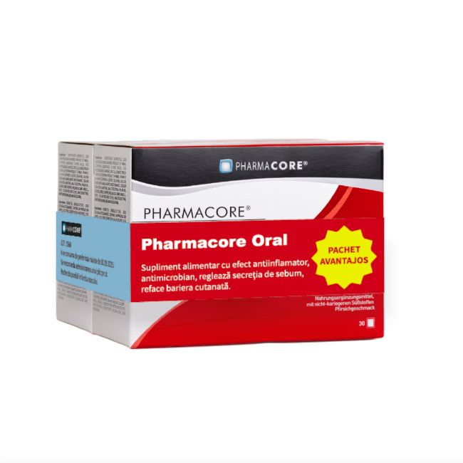 Pachet Pharmacore Oral, 2 x 30 plicuri, Pharmacore