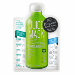 Masca servetel cu menta si mar verde Juice Mask Pore control, 20 g, Ariul