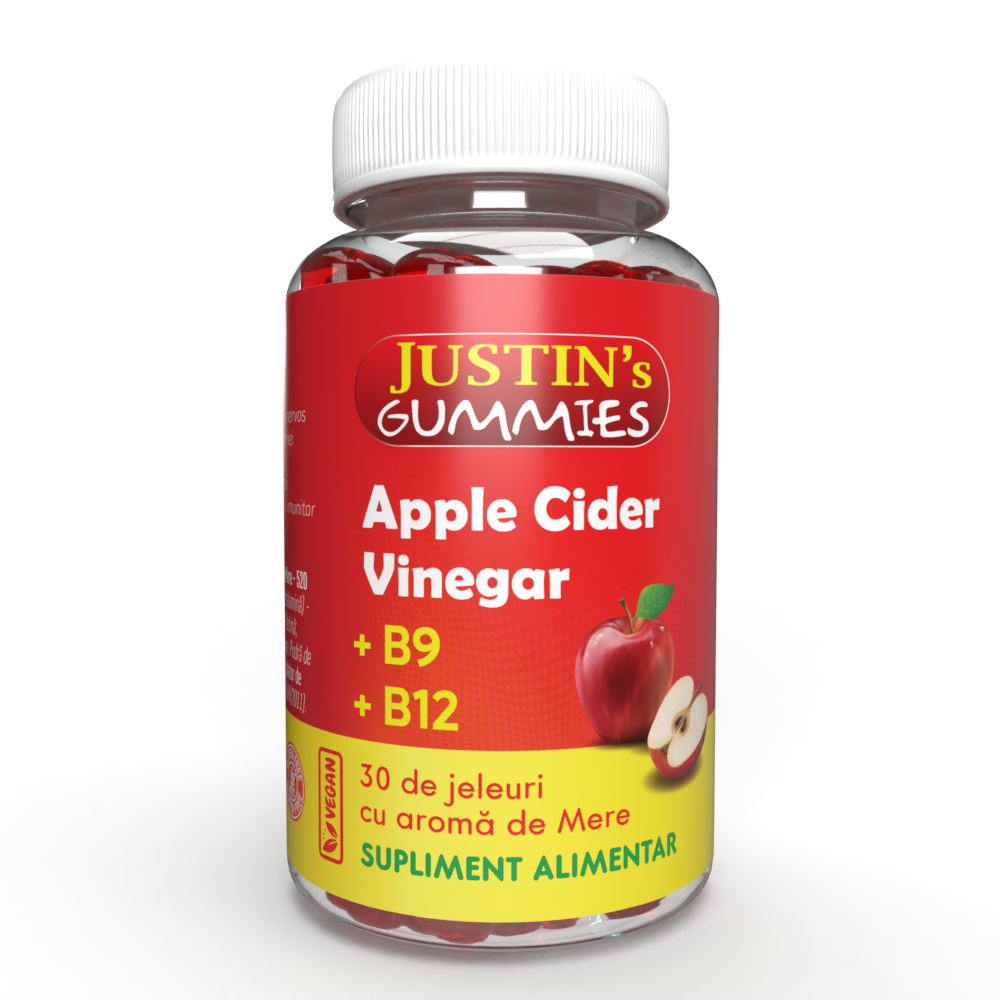 Jeleuri Apple Cider Vinegar Justins, 30 bucati, Justin Pharma