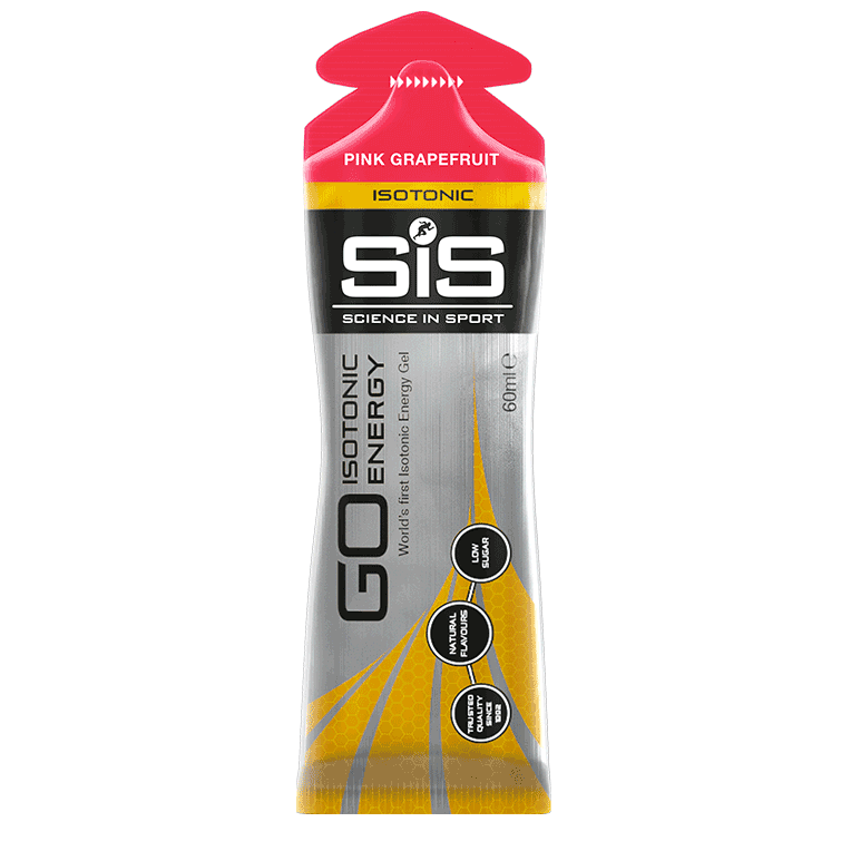 Gel energizant isotonic cu aroma de grapefruit roz Sis GO Isotonic, 60 ml, Science In Sport