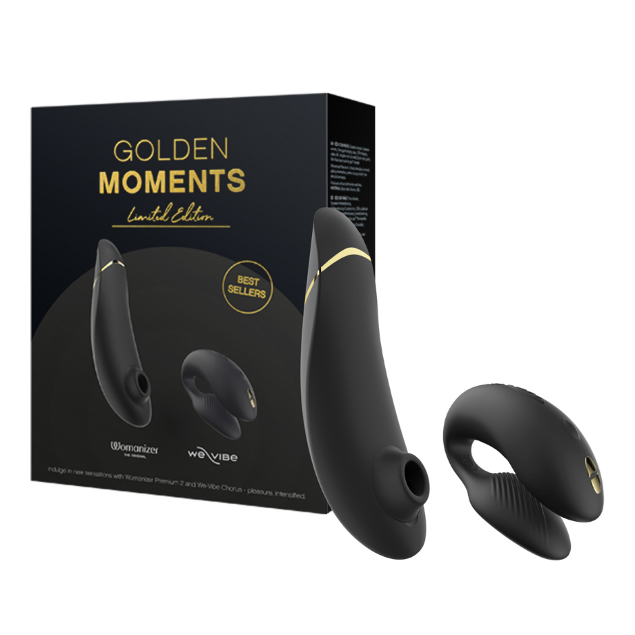 Pachet Golden Moments Collection Vibrator Premium 2, 1 bucata + Vibrator Chorus, 1 bucata, Womanizer