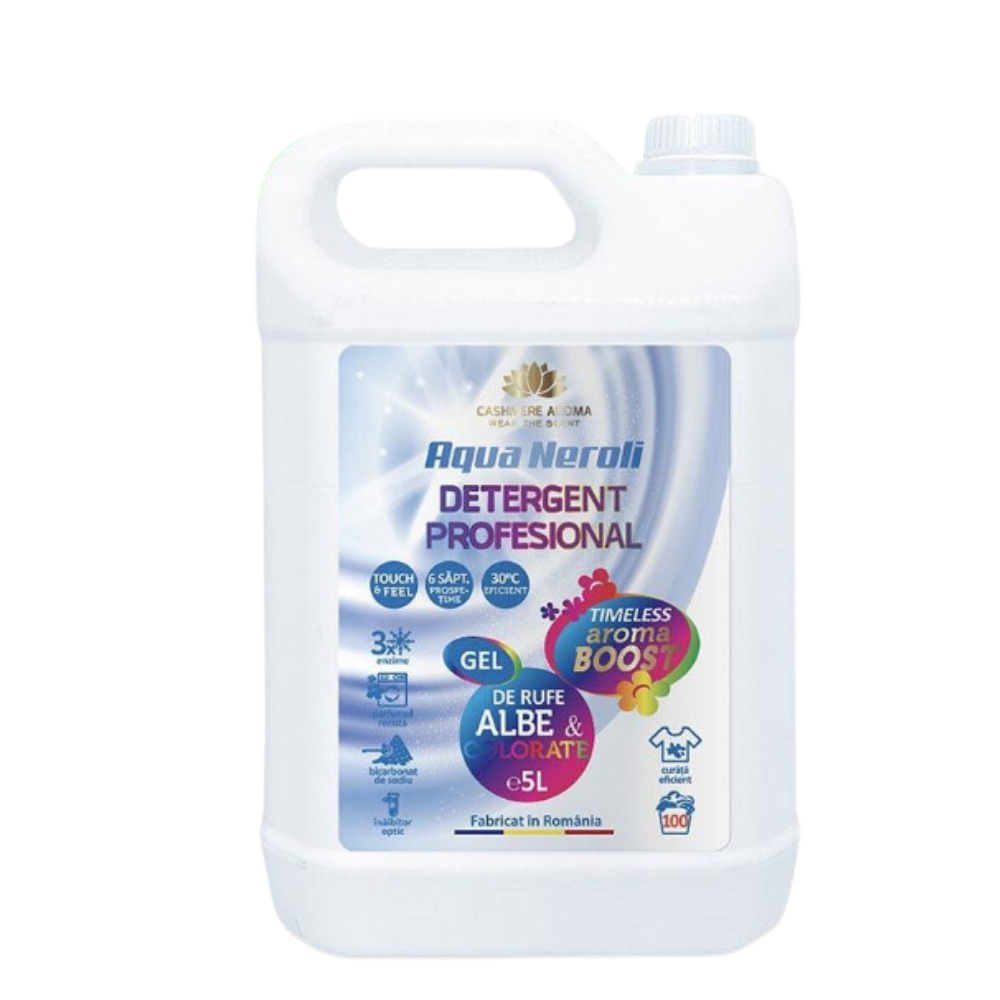 Detergent profesional de rufe albe si colorate Timeless Aroma Boost, 5 L, Cashmere Aroma