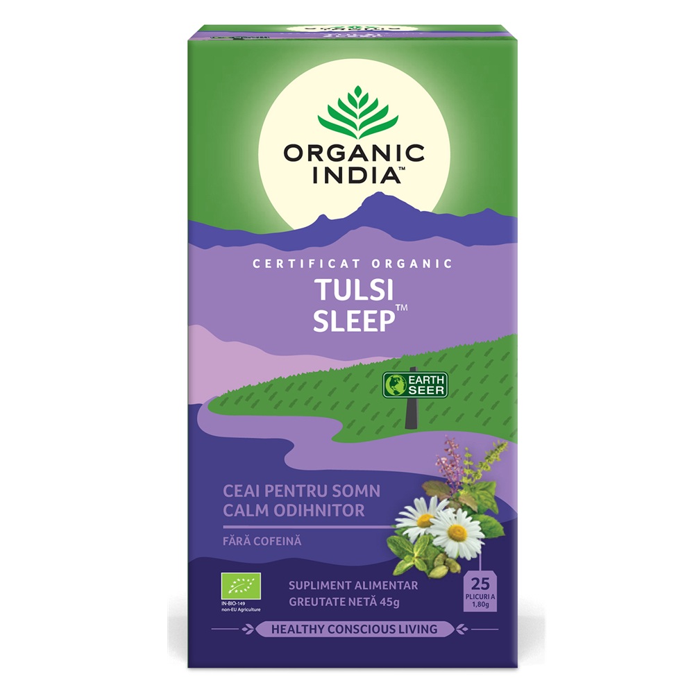 Ceai Tulsi Sleep, 25 plicuri, Organic India