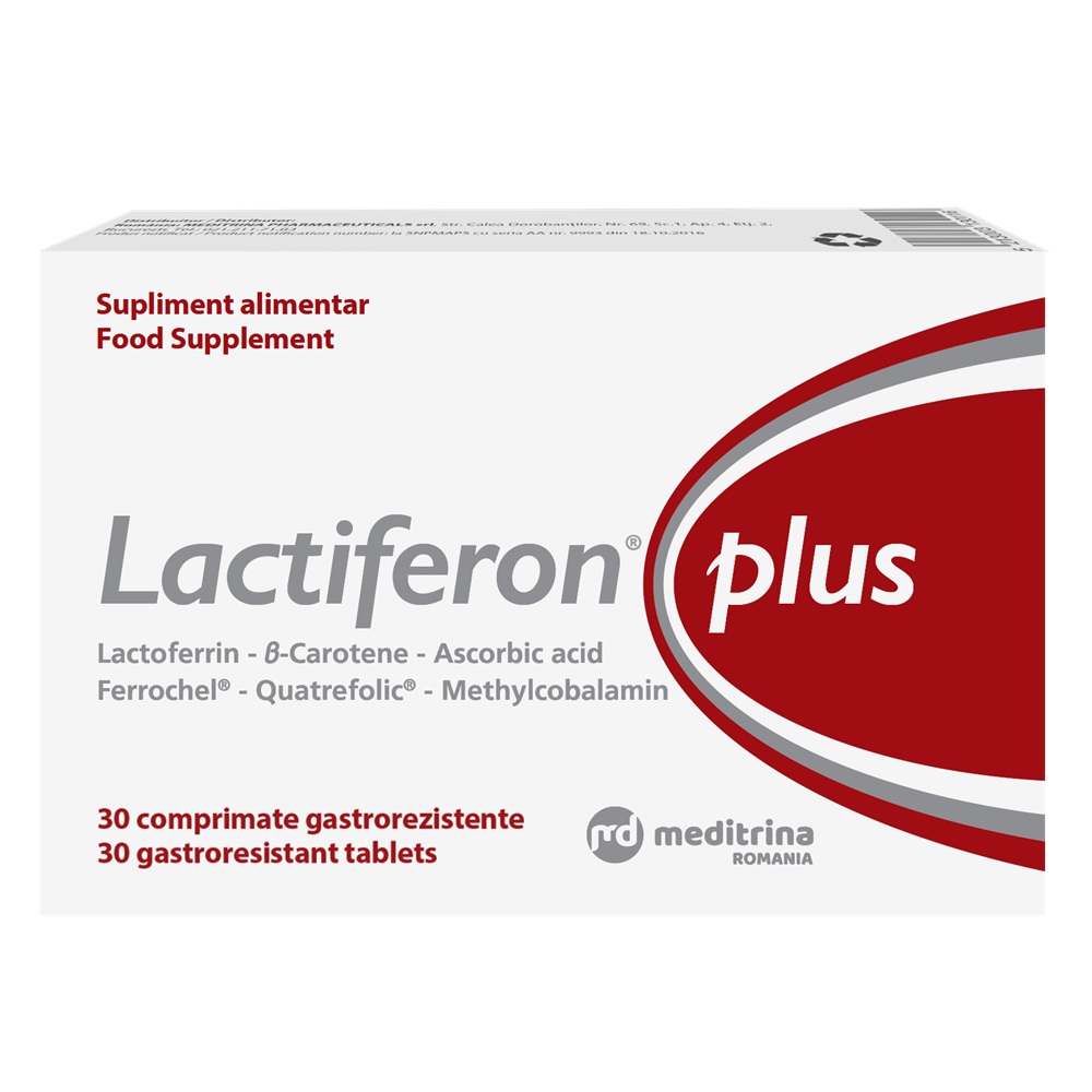 Lactiferon plus, 30 comprimate, Meditrina Pharmaceuticals