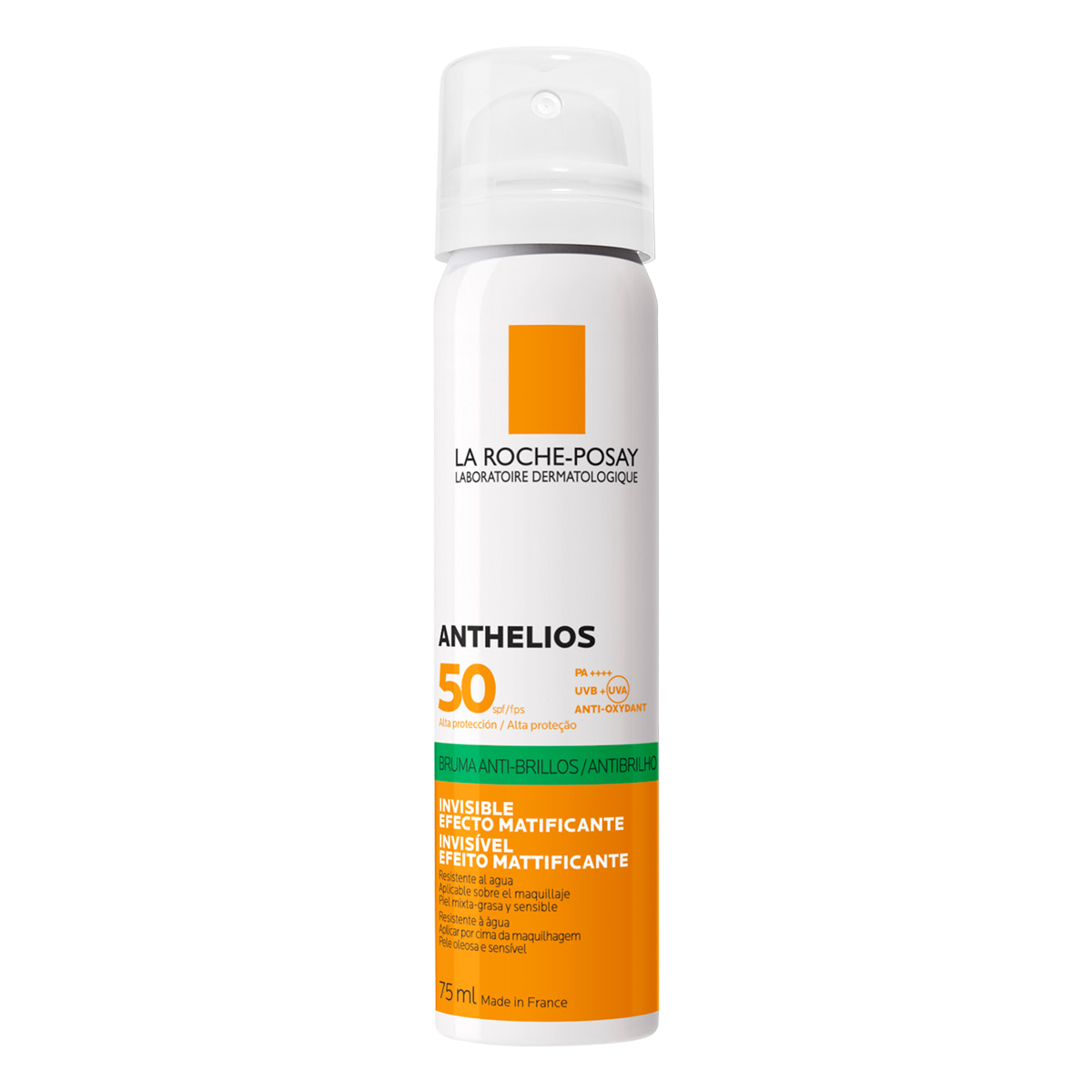 Spray invizibil matifiant cu protectie solara SPF 50 pentru fata Anthelios, 75 ml, La Roche-Posay