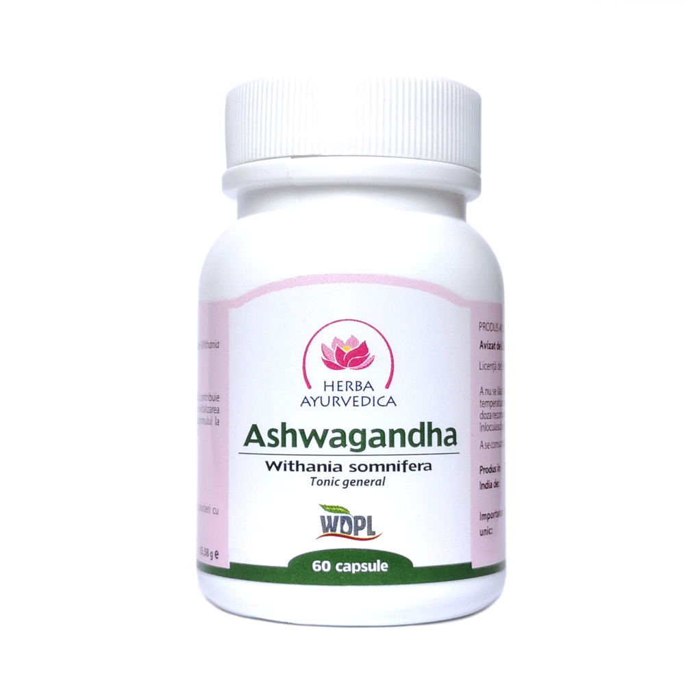Ashwagandha, 60 capsule, Herba Ayurvedica