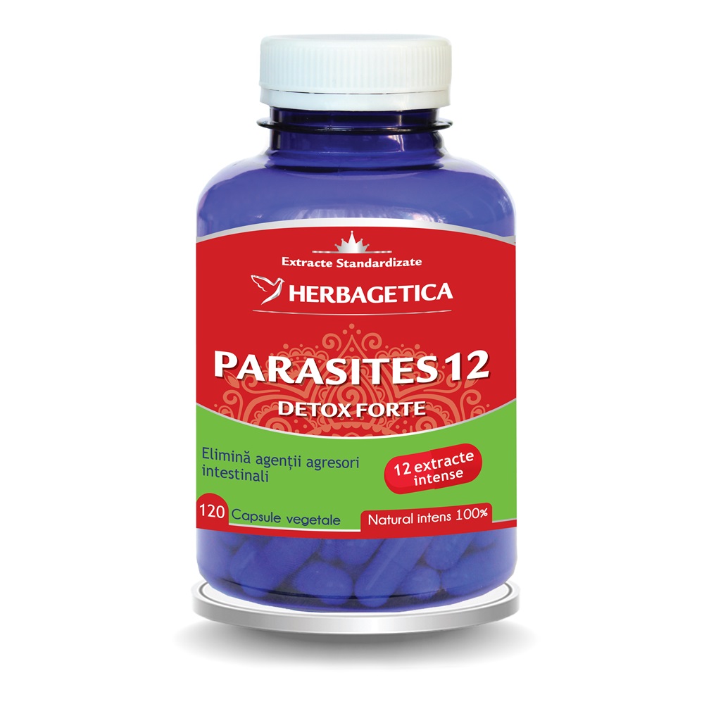 Parasites 12 Detox Forte, 120 capsule, Herbagetica
